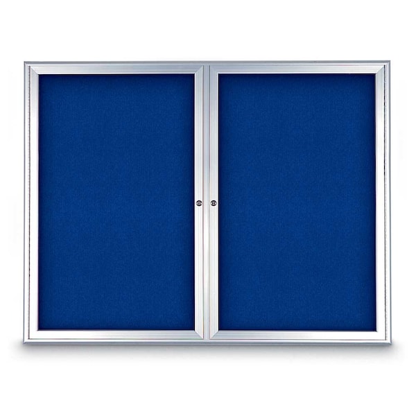 Sliding Door Indoor Enclosed Corkboard, 9
